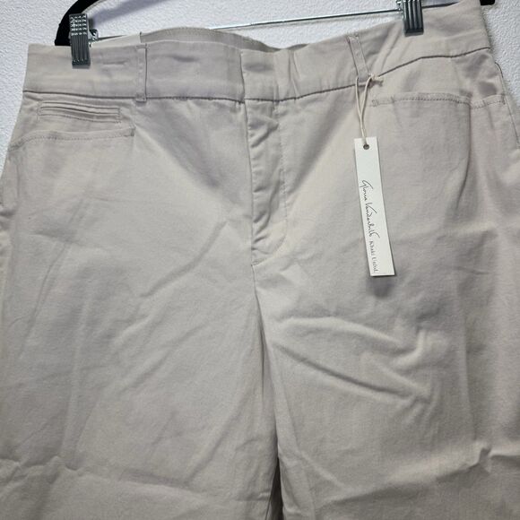 Gloria Vanderbilt Womens Khaki Unlimited Capris 14 Charlene - Picture 2 of 8